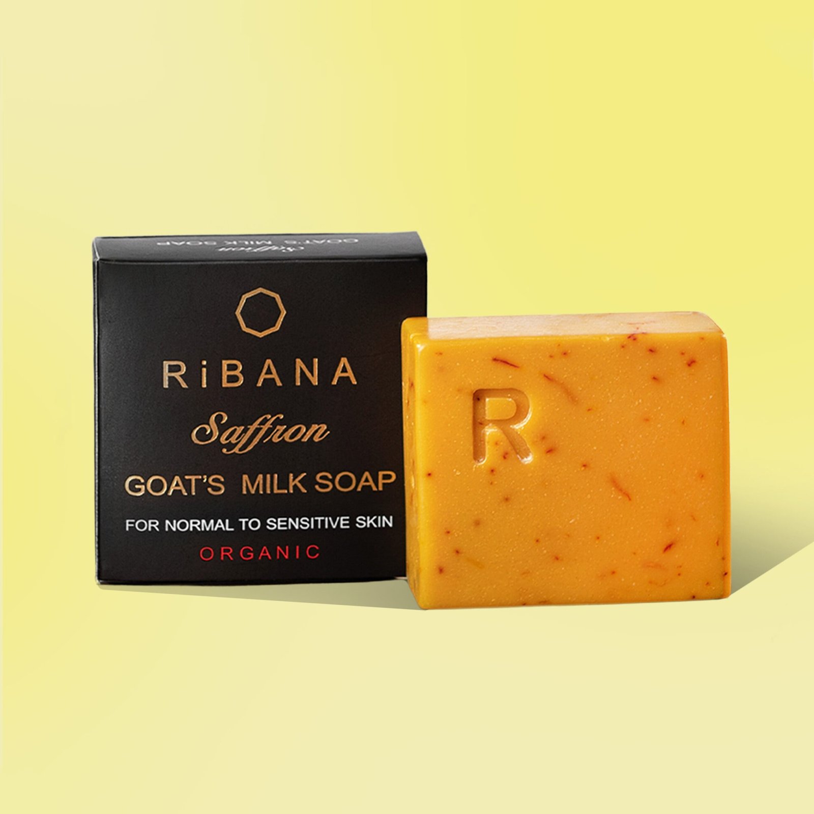 ribana saffron goat milk soap